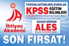 KPSS Eğitim Bilimleri Kursları İçin Son Fırsat!