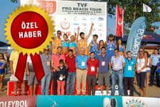 Türkiye plaj voleybolu turnuvası Karasu'da yapıldı