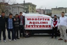 Modifiye araç sahiplerinden sessiz eylem