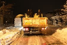 Serdivan'da 500 ton kar tuzu kullanıldı