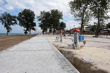 Toçoğlu, Karasu Sahil Parkı çalışmalarını inceledi