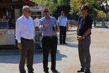 İsen ve Yılmazer Sapanca Sahil bandını inceledi