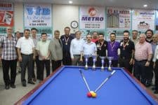 İşte bilardo turnuvasında dereceye giren sporcular