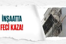Üzerine asansör kalıbı düştü