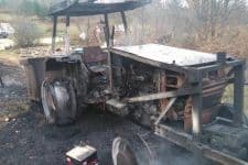 Orman işçilerinin kaldığı çadır alev alev yandı