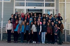 Alaçam Ortaokulundan huzurevi ziyareti