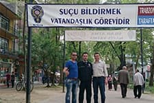 Hendek'te Trabzonspor Taraftar Derneğinden polise destek