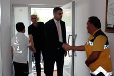 Nöbet tutan personelin bayramlarını kutladılar 