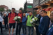 Eskişehir'e çiçekli karşılama