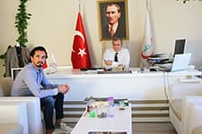Tuncay Şanlı'dan Sağlam'a ziyaret