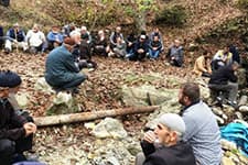 Suyun başında kurbanlar kesildi
