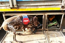Narkotik köpeği sayesinde 14 kilo esrar bulundu