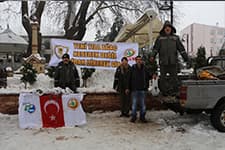 "Yeni yıla ağaç keserek değil, fidan dikerek gir"