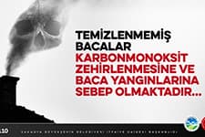 İtfaiyeden baca temizliği uyarısı
