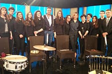 Cevat Ayhan'ın vurmalı çalgılar grubu TRT'ye konuk oldu
