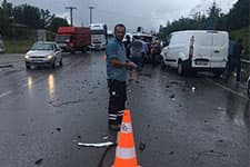 Kazayı gören SEDAŞ ekipleri yardıma koştu
