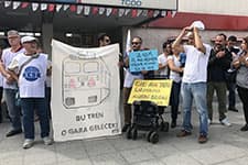 Ada Express'i için eylem yaptılar