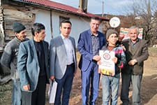 Bakan Yardımcısı Çelik'ten engelli vatandaşlara ziyaret 
