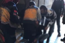 Uyuşturucu kullanan adam yere yığıldı