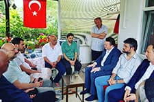 MHP'den yaralı askere ziyaret
