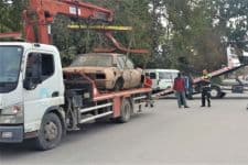 Erenler'de hurda araç temizliği