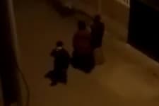 Sesi duyanlar cam ve balkonlara koşuyor
