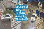 Yüreklerin ağza geldiği kazalar MOBESE'de