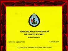 SAÜ'ye Bronz Plaket Beratı Verildi