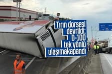 D-100 tek yönlü ulaşıma kapandı