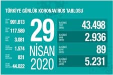 Koronadan yaşamını yitirenlerin sayısı 3 bin 81'e yükseldi