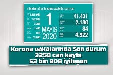 İyileşenler yeni tanı konanların 2,5 katına ulaştı