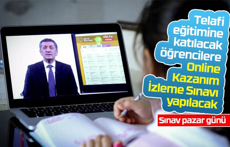 Öğrenciler için pazar günü online sıvan yapılacak