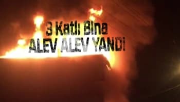 Bina alevlere teslim oldu
