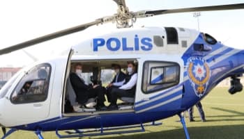 Şampiyonayı havadan denetlediler