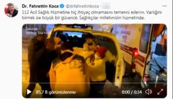 Bakan Koca'dan dikkat çeken Sakarya paylaşımı