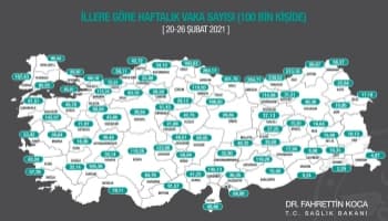 Risk haritası yayınlandı; Sakarya'da artış sürüyor