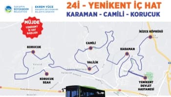 Karaman-Camili-Korucuk içi yeni otobüs hattı hizmete başladı