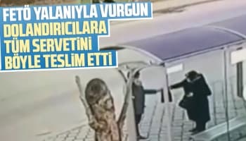 Dolandırıcılara servetini teslim edişi güvenlik kameralarına böyle yansıdı.