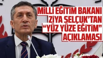 Bakan Selçuk'tan yüz yüze eğitim açıklaması. Anaokulları da gündemimizde...