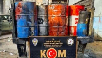 9,5 ton kaçak akaryakıt ele geçirildi
