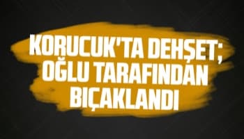 Korucuk'ta dehşet; Oğlu tarafından bıçaklandı