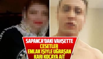 Cesetler emlakçı karı koca ait çıktı