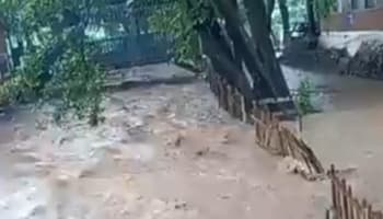Alabalık tesisi ve restoran sular altında