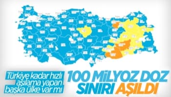 Toplam koronavirüs aşı miktarı 100 milyon dozu geçti