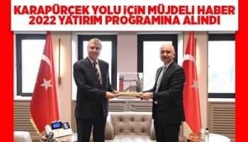 Karapürçek yolu için müjdeli haber
