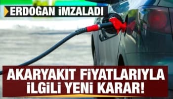 Akaryakıt fiyatlarıyla ilgili yeni karar