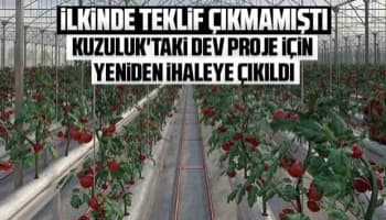 Kuzuluk'taki proje için yeniden ihaleye çıkıldı