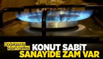 Doğalgazda kasım tarifesinde sanayi ve santrallere zam geldi