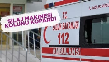 Silaj makinesi kolunu kopardı