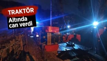 Traktör altında can verdi